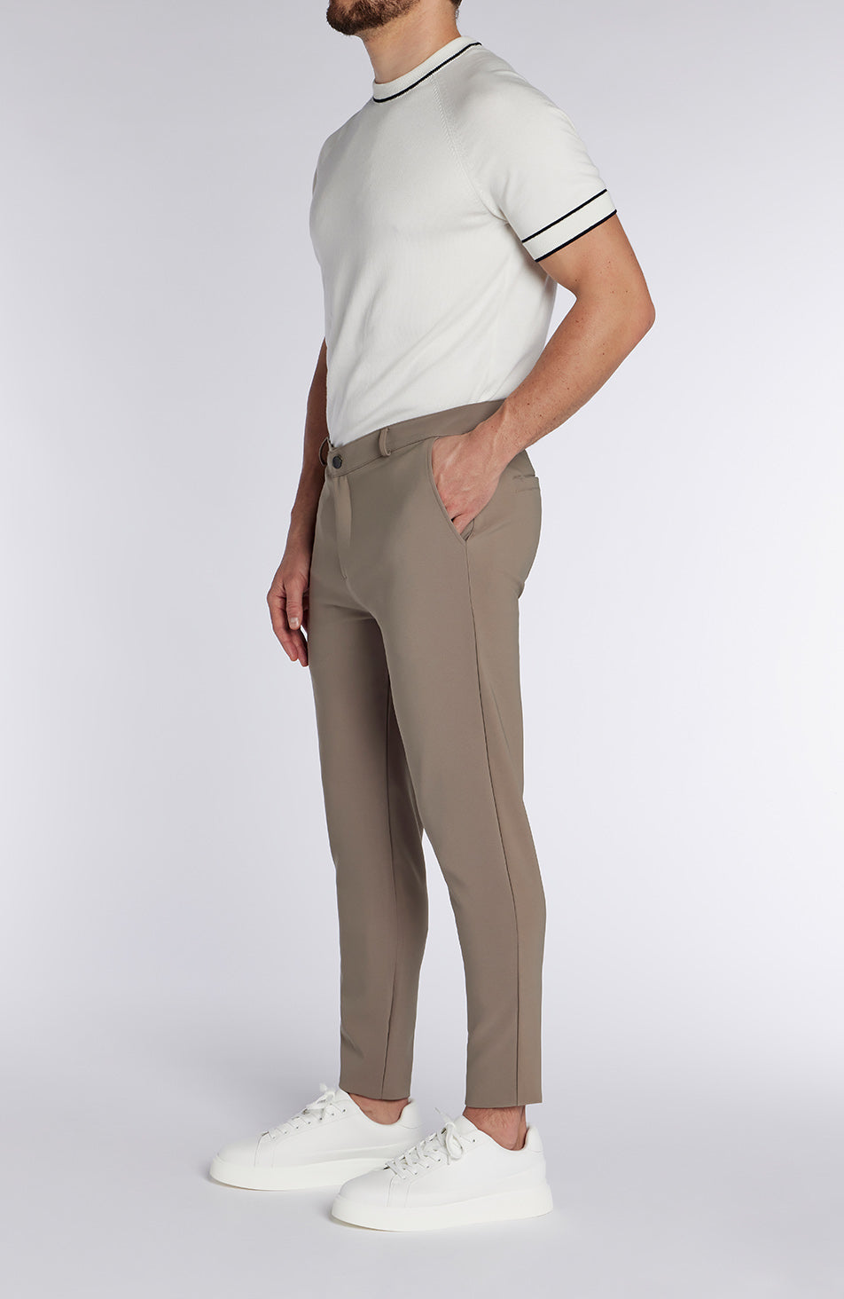 Signature Hybrid Trousers in Taupe