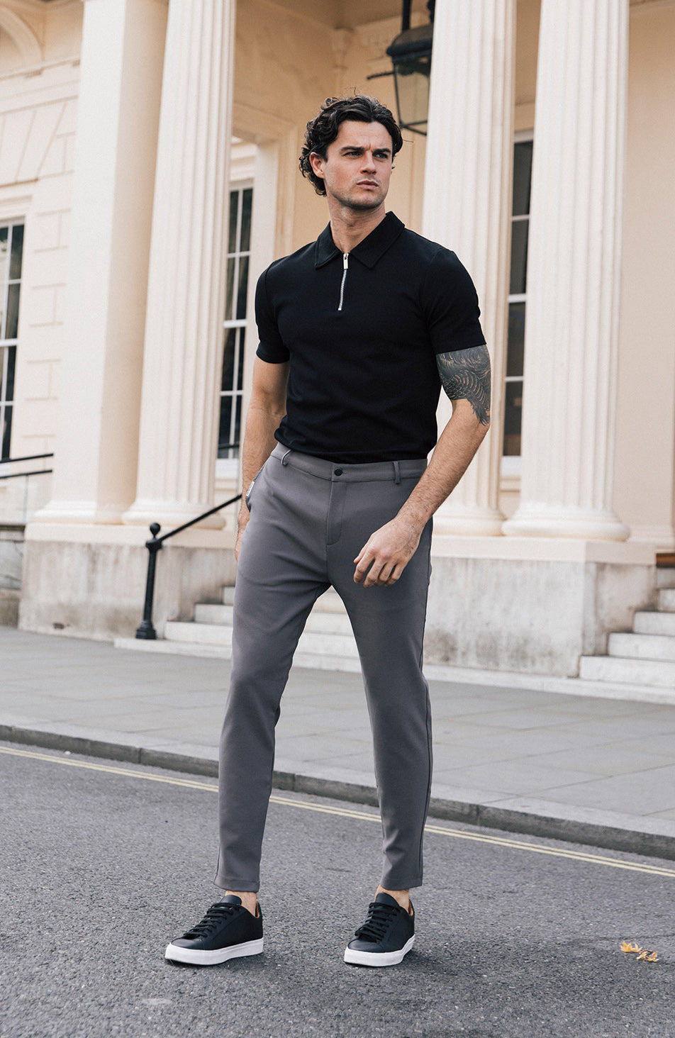 Signature Classic Polo in Black