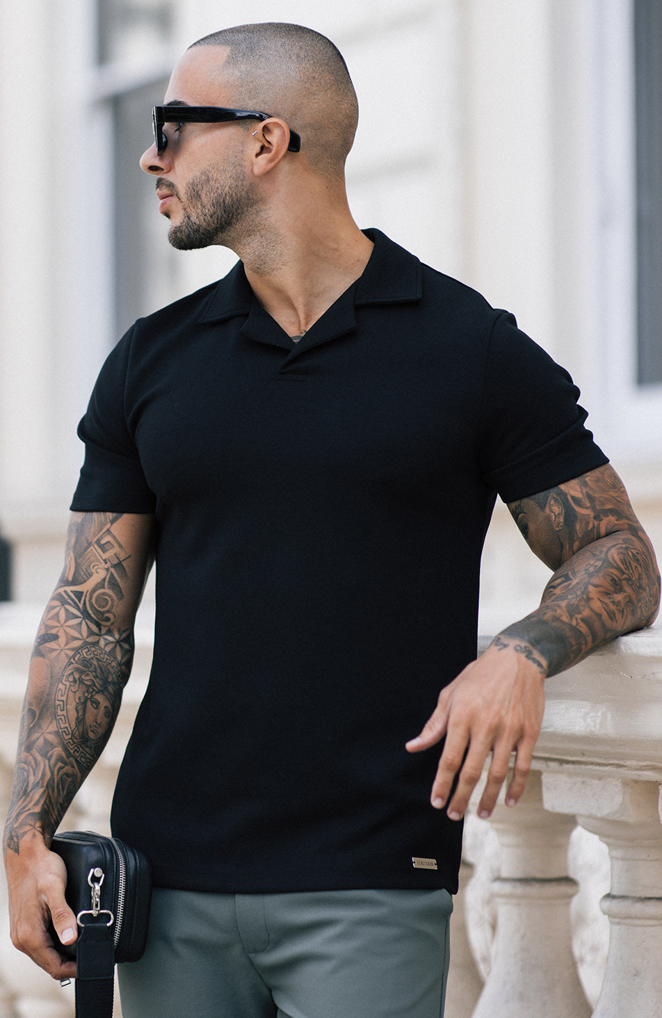 Signature Revere Polo in Black