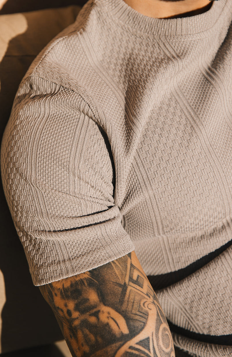 Cedro Knit Tee in Taupe
