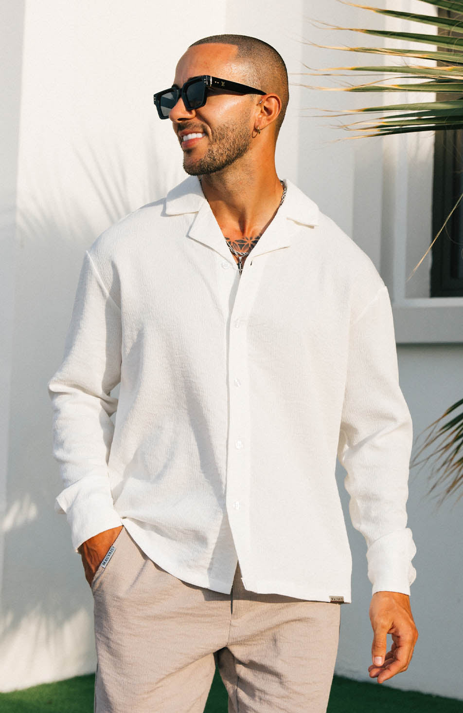 Fiorano Long Sleeve Shirt in White
