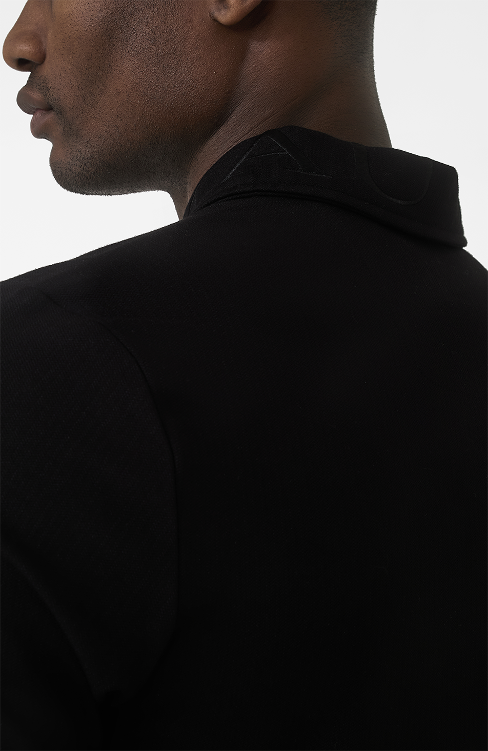 Signature Embroidery Logo Polo in Black