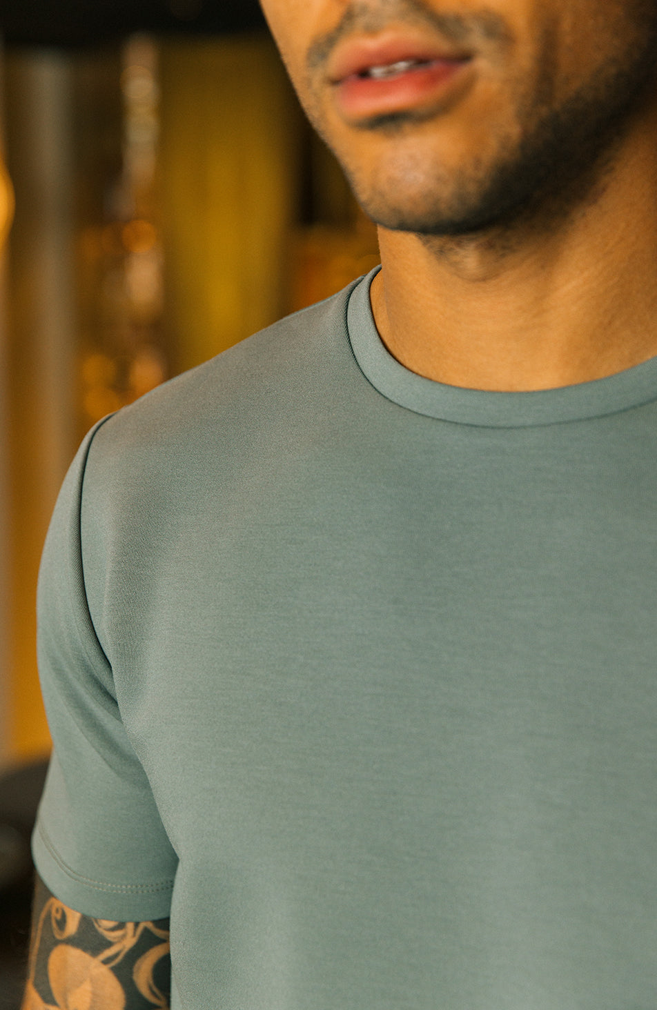 Lowell Luxe Tee in Sage