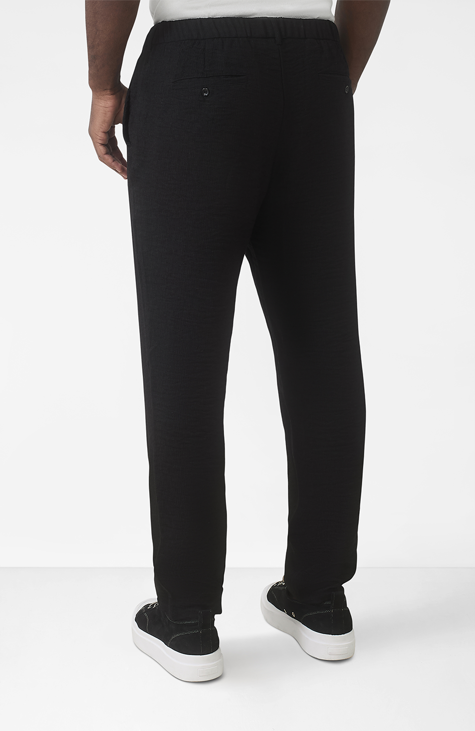 Fiorano Relaxed Fit Trousers in Black