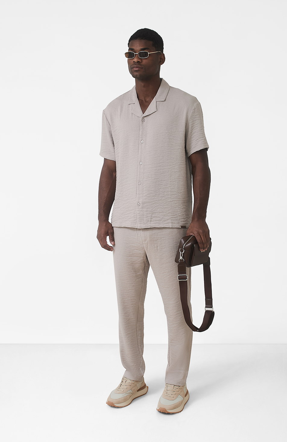 Fiorano Relaxed Fit Shirt in Taupe