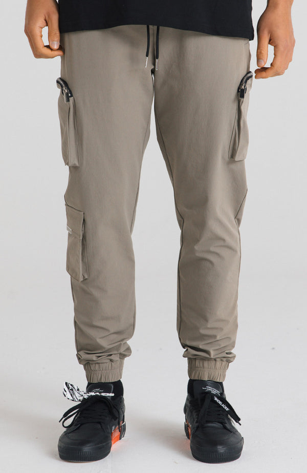 Utility Cargo Trousers in Taupe